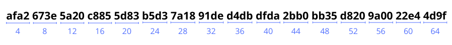 Sample Signature Code - 64-bit String
